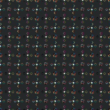 Geometrik şekilli kusursuz desen vektör çizimi