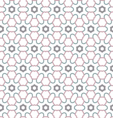 Geometrik dikişsiz desenlerin vektör çizimi, soyut duvar kağıdı arkaplanı 