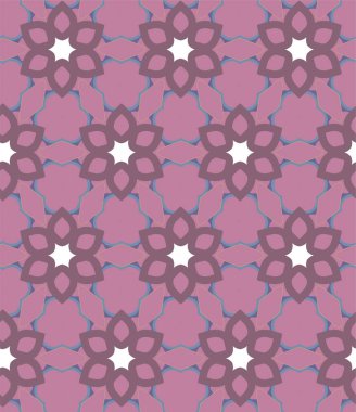 Kusursuz desenli dekoratif dekoratif şablon