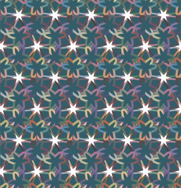 Kusursuz desenli dekoratif dekoratif şablon