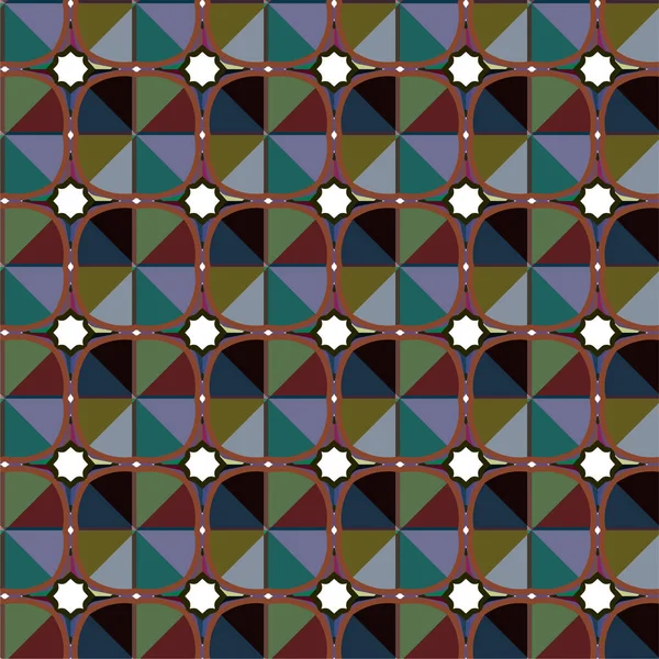 Vektor Illustration Von Geometrischen Nahtlosen Muster Abstrakte Tapete Hintergrund — Stockvektor