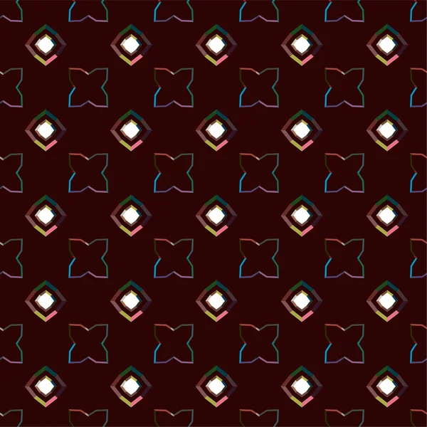 Motif Ornemental Géométrique Abstrait Sans Couture Fond Design Illustration Vectorielle — Image vectorielle