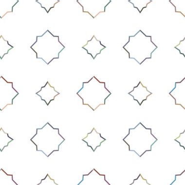 Geometrik dikişsiz desenlerin vektör çizimi, soyut duvar kağıdı arkaplanı