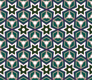 Kusursuz desenli dekoratif dekoratif şablon