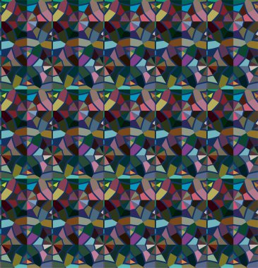 Geometrik şekilli kusursuz desen vektör çizimi