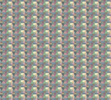 Geometrik şekilli kusursuz desen vektör çizimi