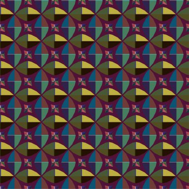 Geometrik şekilli kusursuz desen vektör çizimi