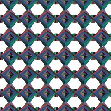 Geometrik dikişsiz desenlerin vektör çizimi, soyut duvar kağıdı arkaplanı