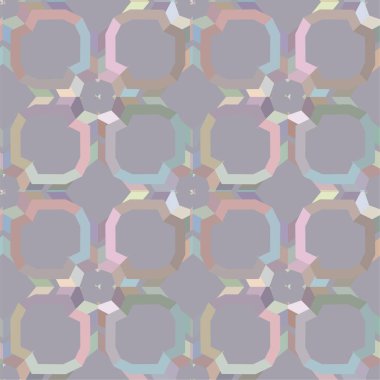 Geometrik şekilli kusursuz desen vektör çizimi