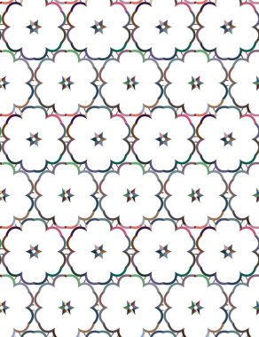 soyut geometrik dikişsiz desen, vektör illüstrasyonu