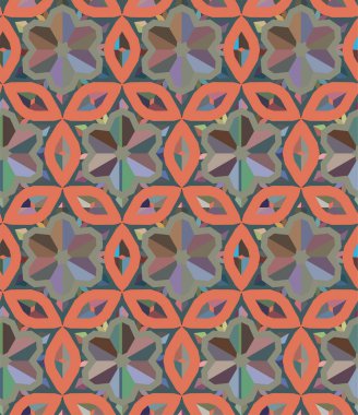 Geometrik dikişsiz desenlerin vektör çizimi, soyut duvar kağıdı arkaplanı 