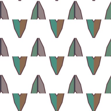 Geometrik şekilli kusursuz desen vektör çizimi