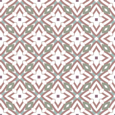 Geometrik şekilli kusursuz desen vektör çizimi