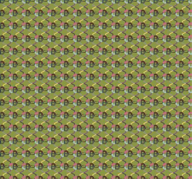 Geometrik süsleme tarzında soyut arkaplan dokusu, vektörsüz tasarım