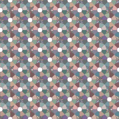 Geometrik süsleme tarzında soyut arkaplan dokusu, vektörsüz tasarım