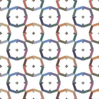 Geometrik dikişsiz desenlerin vektör çizimi, soyut duvar kağıdı arkaplanı