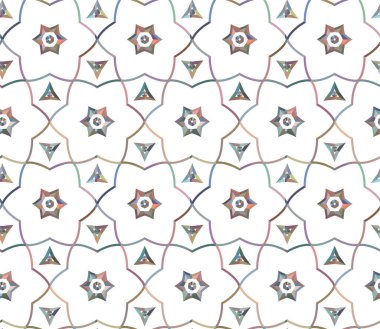 Kusursuz desenli dekoratif dekoratif şablon 
