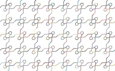 Kusursuz desenli dekoratif dekoratif şablon 