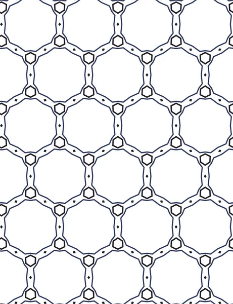 Bezszwowy Wzór Geometrycznych Kształtów Wektor Ilustracji — Wektor stockowy