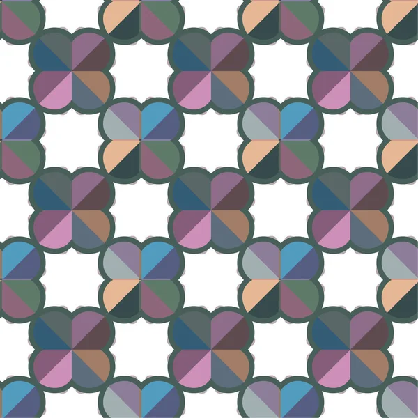 Vektor Illustration Geometriska Sömlösa Mönster Abstrakt Tapet Bakgrund — Stock vektor
