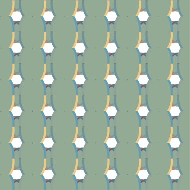 Geometrik şekilli kusursuz desen vektör çizimi