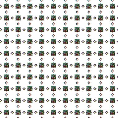 Geometrik şekilli kusursuz desen vektör çizimi