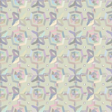 Geometrik şekilli kusursuz desen vektör çizimi