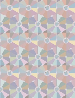 Geometrik şekilli kusursuz desen vektör çizimi