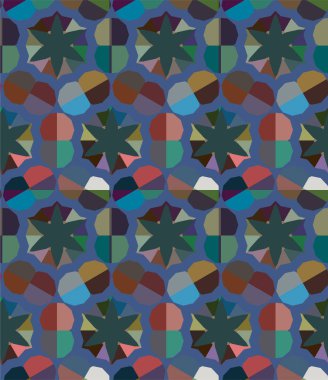 Geometrik dikişsiz desenlerin vektör çizimi, soyut duvar kağıdı arkaplanı 