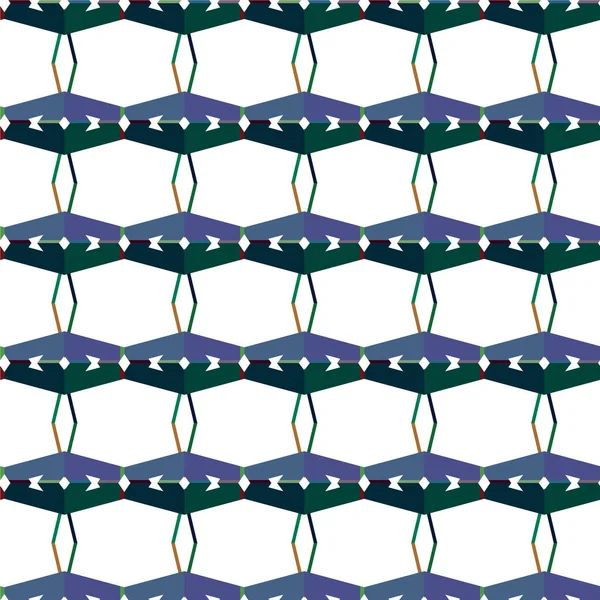 Abstrakter Geometrischer Nahtloser Hintergrund Vektorillustration — Stockvektor