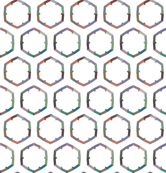 Geometrik Şekilli Kusursuz Desen Vektör Çizimi — Stok Vektör