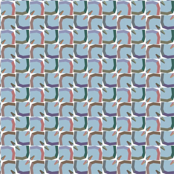 シームレスなパターンを持つ華やかなベクトル幾何学壁紙の背景 — ストックベクタ