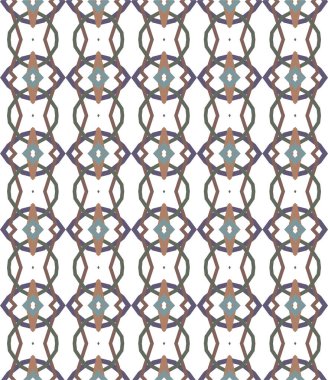 Geometrik şekilli kusursuz desen vektör çizimi