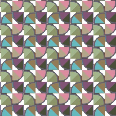 Geometrik dikişsiz desenlerin vektör çizimi, soyut duvar kağıdı arkaplanı 