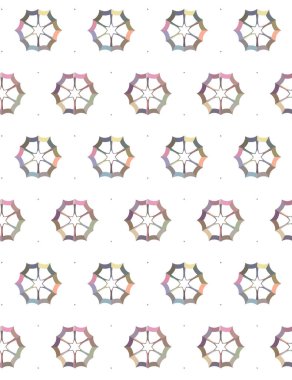 Geometrik şekilli kusursuz desen vektör çizimi