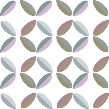 Geometrik şekilli kusursuz desen vektör çizimi