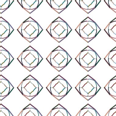 Geometrik dikişsiz desenlerin vektör çizimi, soyut duvar kağıdı arkaplanı