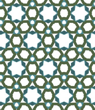 Kusursuz desenli dekoratif dekoratif şablon