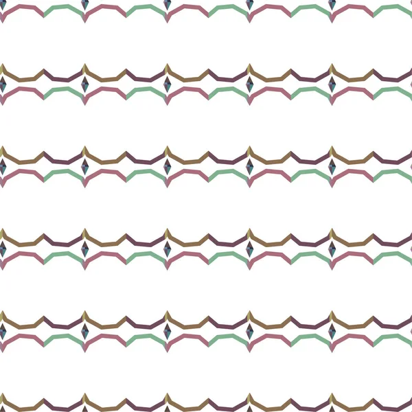 Bezešvý Vzor Vektorovou Ilustrací Geometrických Tvarů — Stockový vektor