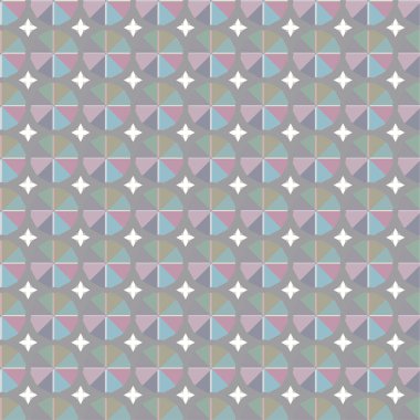 Geometrik şekilli kusursuz desen vektör çizimi