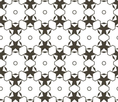 süslemeli soyut vektör geometrik dikişsiz desen, duvar kağıdı arkaplan 