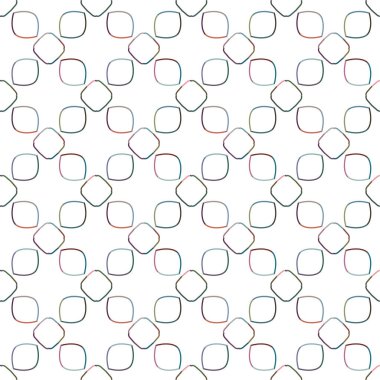 Geometrik şekilli kusursuz desen vektör çizimi