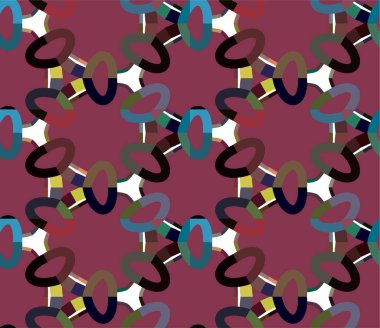 Geometrik dikişsiz desenlerin vektör çizimi, soyut duvar kağıdı arkaplanı 