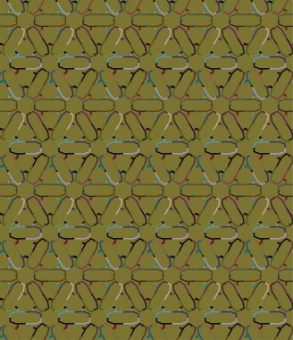 Kusursuz desenli dekoratif dekoratif şablon 