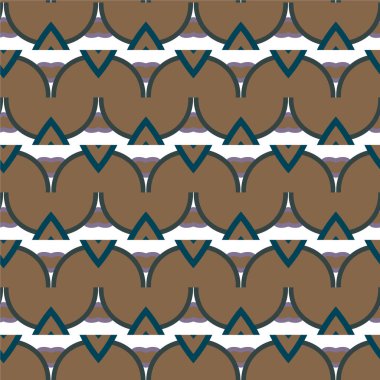 Geometrik şekilli kusursuz desen vektör çizimi
