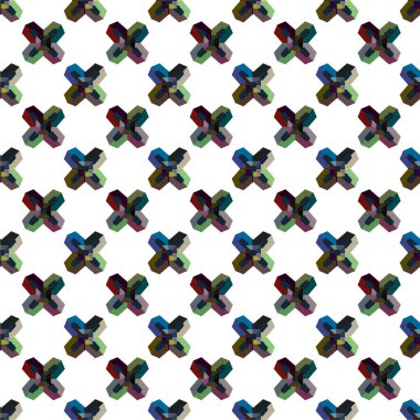 soyut geometrik dikişsiz arkaplan, vektör illüstrasyonu 