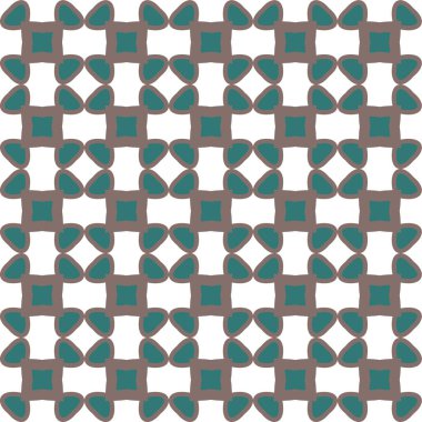 Geometrik şekilli kusursuz desen vektör çizimi