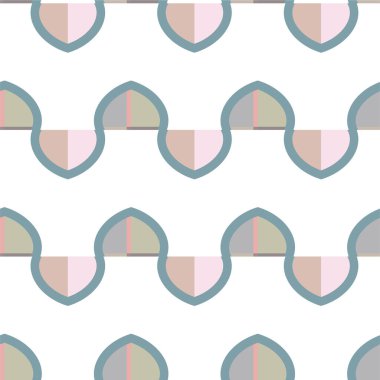 Geometrik dikişsiz desenlerin vektör çizimi, soyut duvar kağıdı arkaplanı