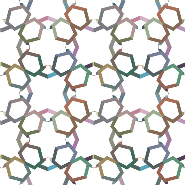 Abstrakt Geometrisk Sömlös Bakgrund Vektor Illustration — Stock vektor