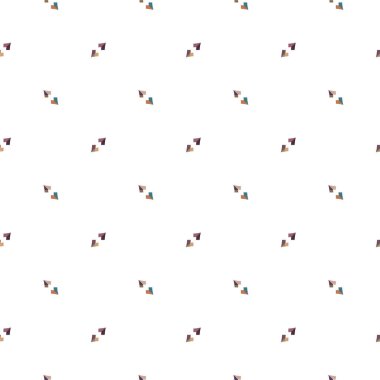 Geometrik şekilli kusursuz desen vektör çizimi